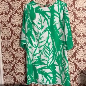 Lilly Pulitzer green and white dress